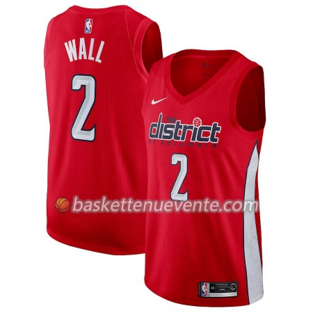 Maillot Basket Washington Wizards John Wall 2 2018-19 Nike Rouge Swingman - Homme